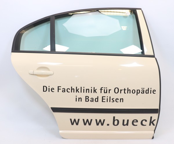 Tür hinten rechts Beifahrerseite Skoda Superb 3U Hellelfenbein LF1G 3U5833052B