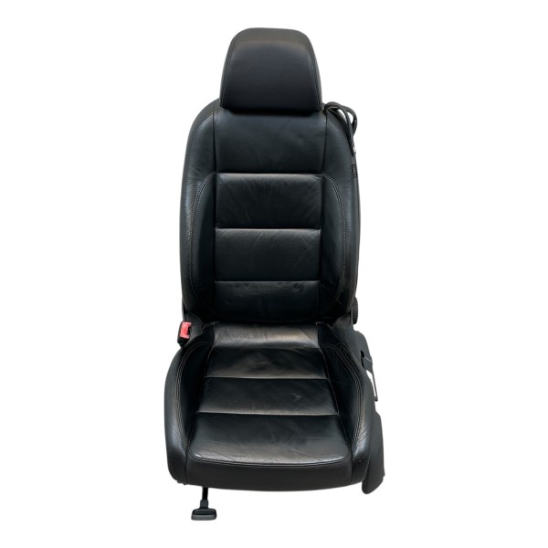 Sitz vorne links Fahrersitz Sportsitz Sitzheizung Leder VW Eos 1F schwarz TW