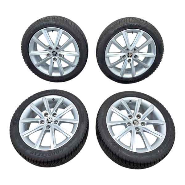 Kompletträder Allwetterreifen 7x17 ET49 Alufelgen Skoda Octavia 5E 5E0601025E