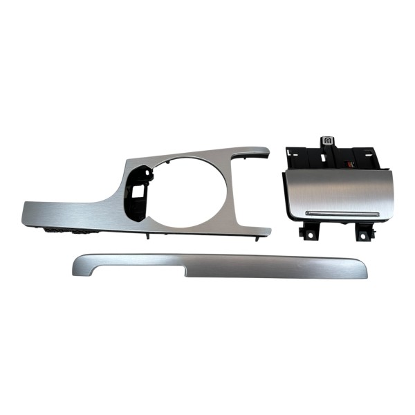 Dekorblenden Mittelkonsole Ascher Handschuhfach Audi TT 8J Alu silber 8J1863916C