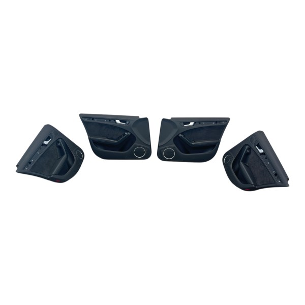 Türverkleidung Set vorne hinten Alcantara Audi A4 8K soul schwarz N7U/FZ