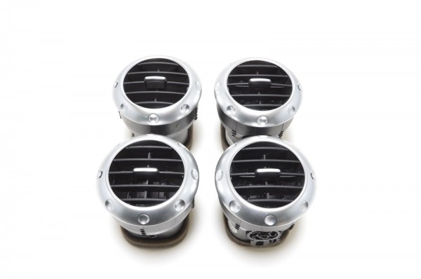 Lüftungsdüsen Set Luftdüse Ausströmer Audi TT 8N Alu poliert 8N0820901