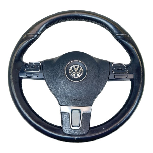 Multifunktionslenkrad Lenkrad Leder VW Golf 6 Passat B7 schwarz 3C8419091BE