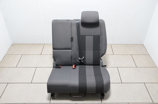 VW Golf Plus 5M Rücksitz Rückbank Rücksitzbank hinten links Stoff anthrazit 06