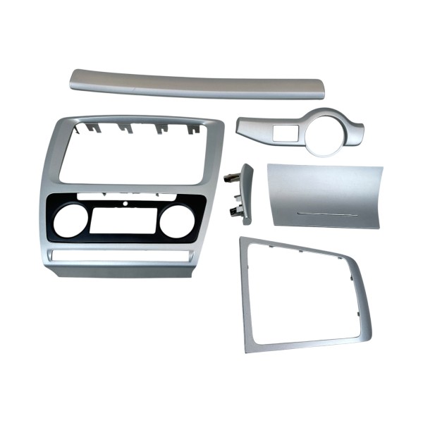Dekorblenden Set Klimabedienteil Armaturenbrett Skoda Octavia 1Z 1Z0858069BK