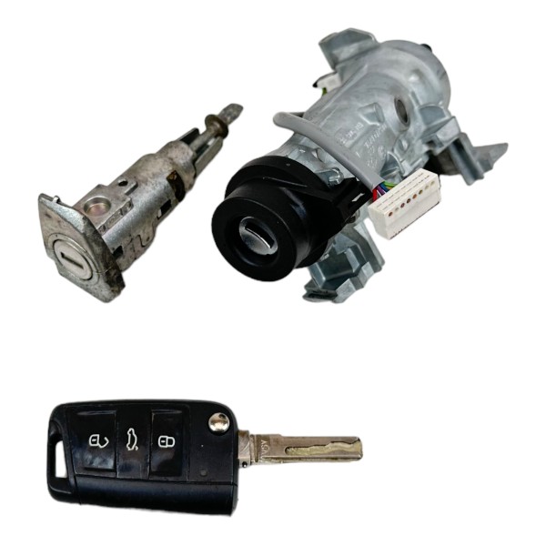 Schlosssatz Zündschloss Schlüssel Funkfernbedienung Seat Leon 5F 1K0905851